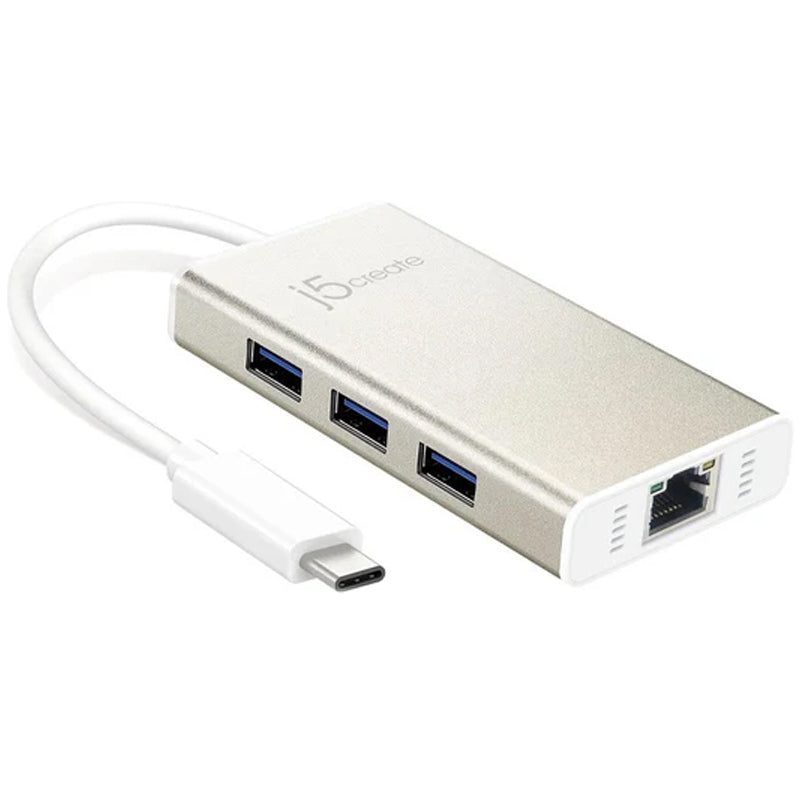 j5create JCH471 USB-C جيجابت إيثرنت ومحول محور متعدد، شامبين ميتاليك j5create JCH471 USB-C جيجابت إيثرنت ومحول محور متعدد، شامبين ميتاليك